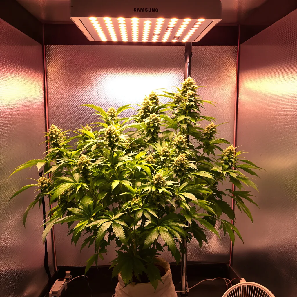Bubblegum Kush cannabis plant in flowering stage — Medium feminised