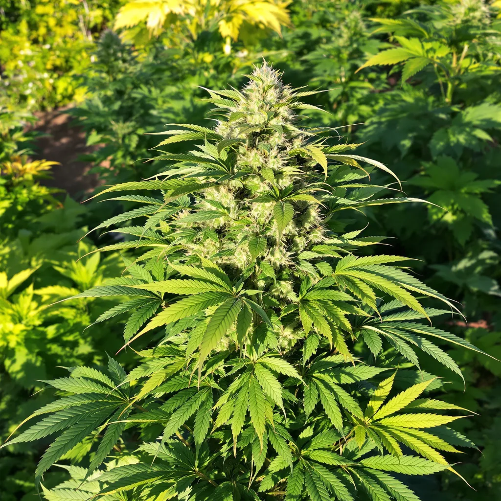 Buckeye Purple 76% indica / 24% sativa flower with visible trichomes