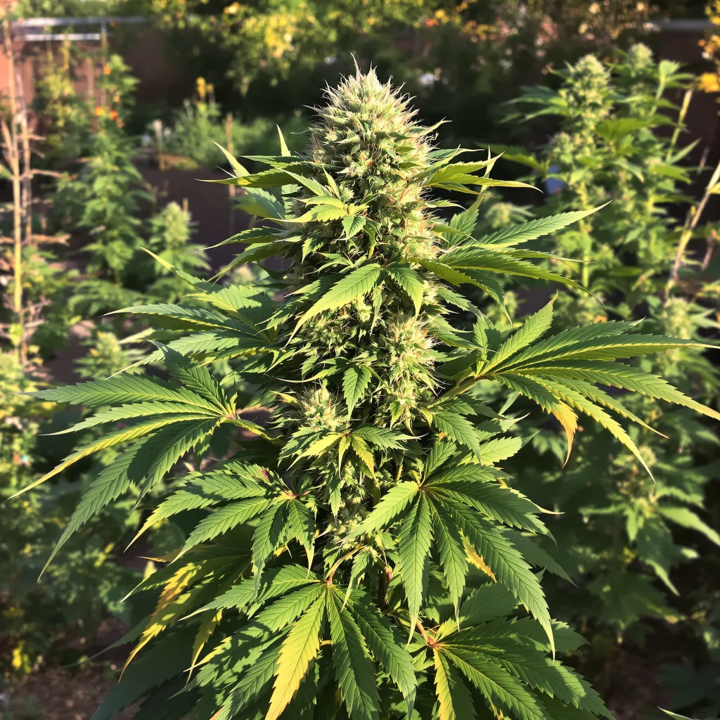 Buddha Tahoe 67% indica / 33% sativa flower with visible trichomes
