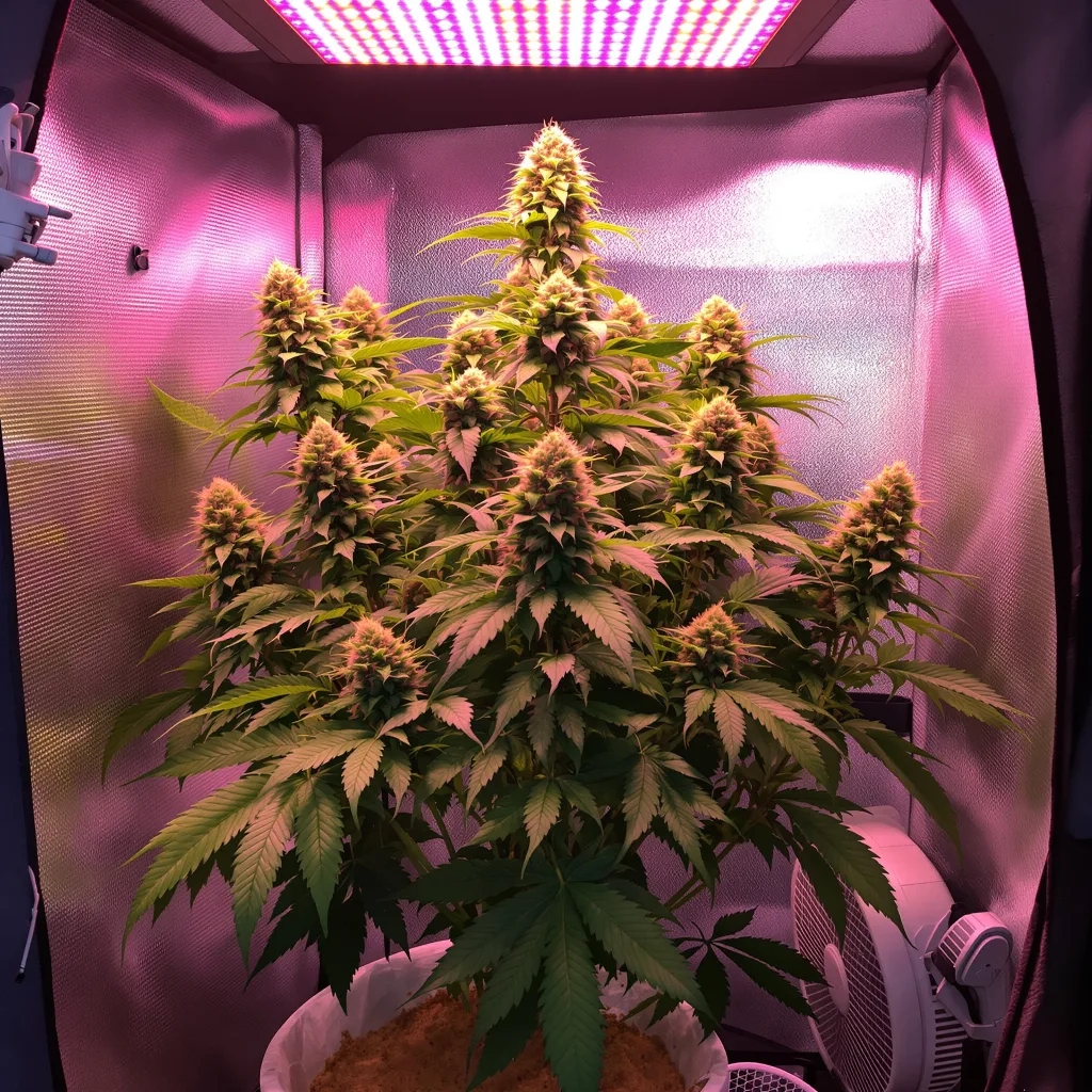 Burmese Kush cannabis plant in flowering stage — Short feminised