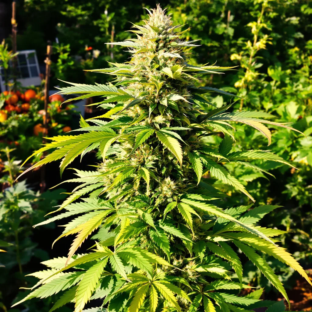 Butter OG 81% indica / 19% sativa flower with visible trichomes