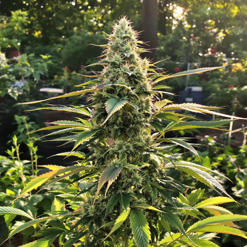 Candyland Peyote 56% indica / 44% sativa flower with visible trichomes