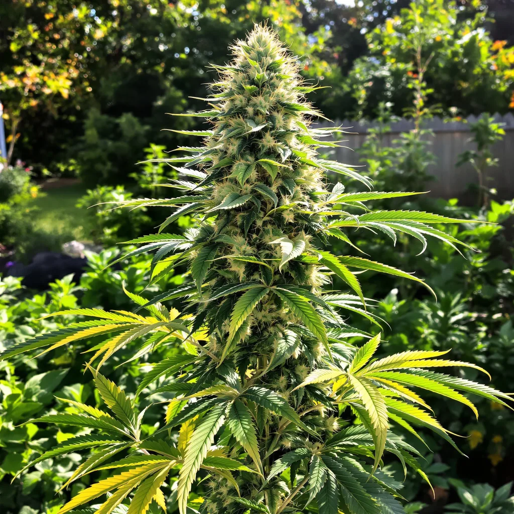 Canna-Tsu 38% indica / 62% sativa flower with visible trichomes