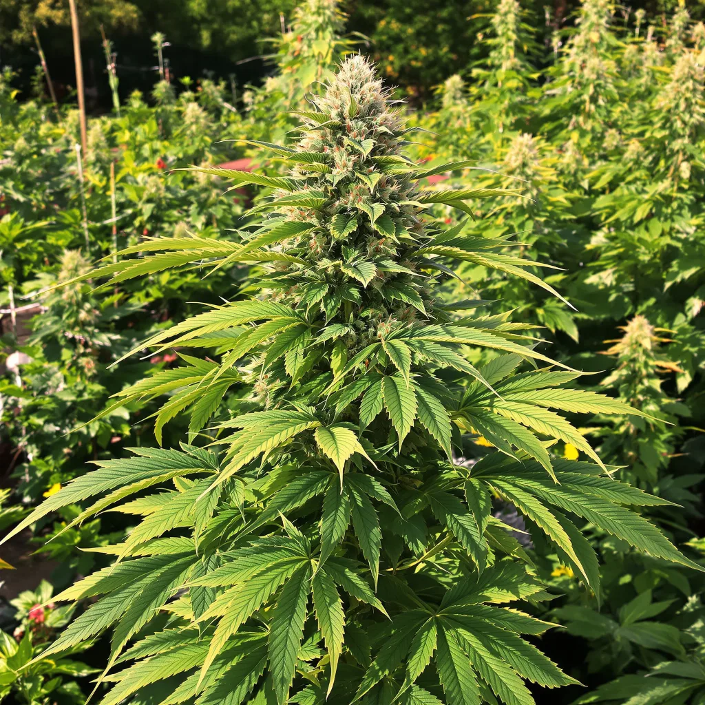 Cataract Kush 64% indica / 36% sativa flower with visible trichomes