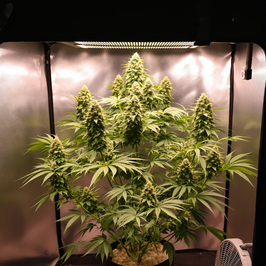 Charlie Sheen cannabis plant in flowering stage — 90-120 cm. Medium autoflower