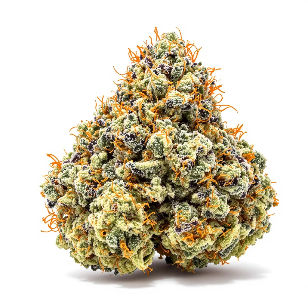 Chem Crush 40% indica / 60% sativa flower with visible trichomes