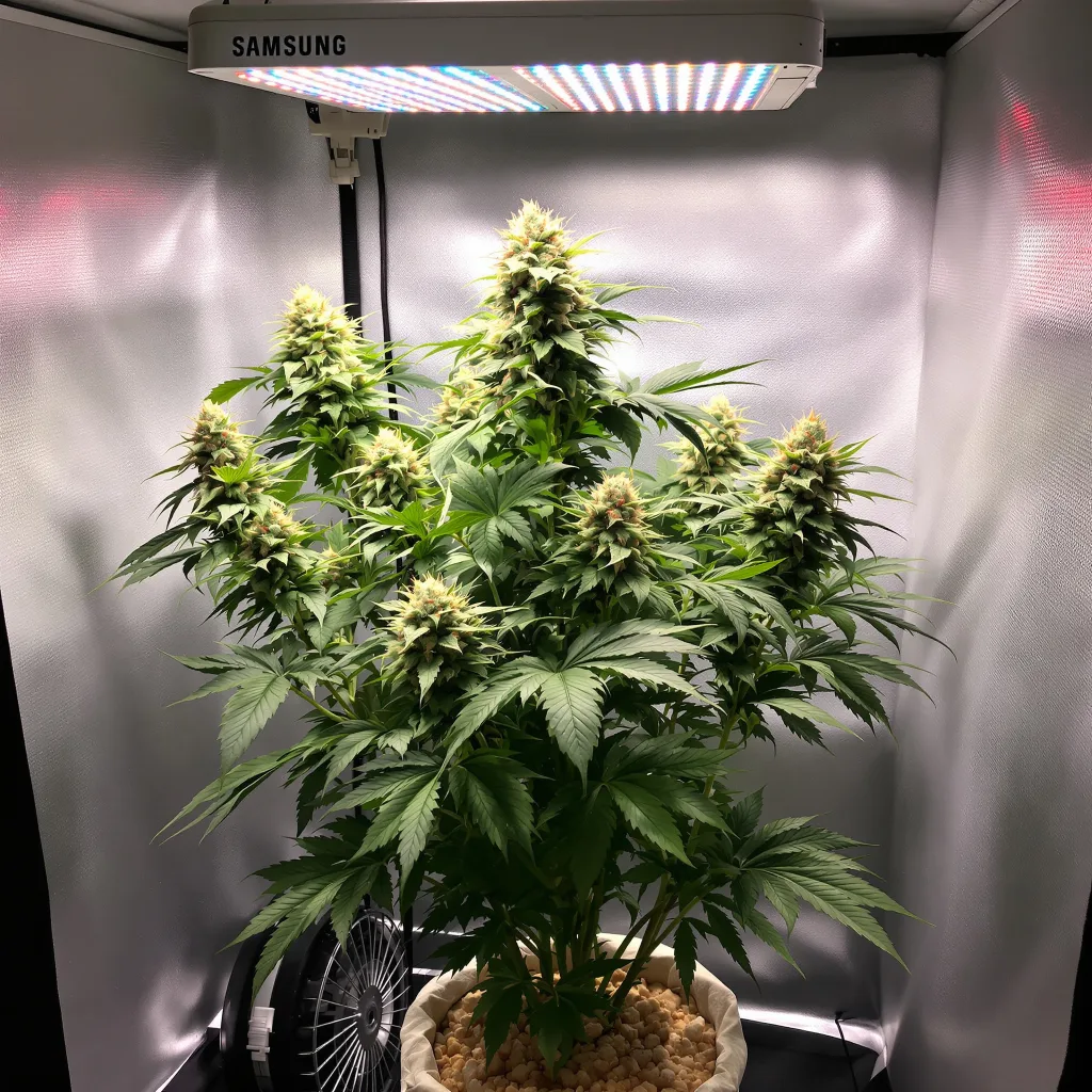 Cherry Chem cannabis plant in flowering stage — Small (0-120 cm) feminised