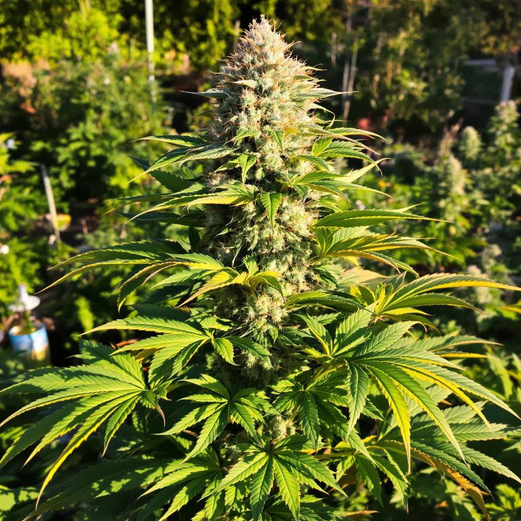 Chocolate Kush 65% indica / 35% sativa flower with visible trichomes