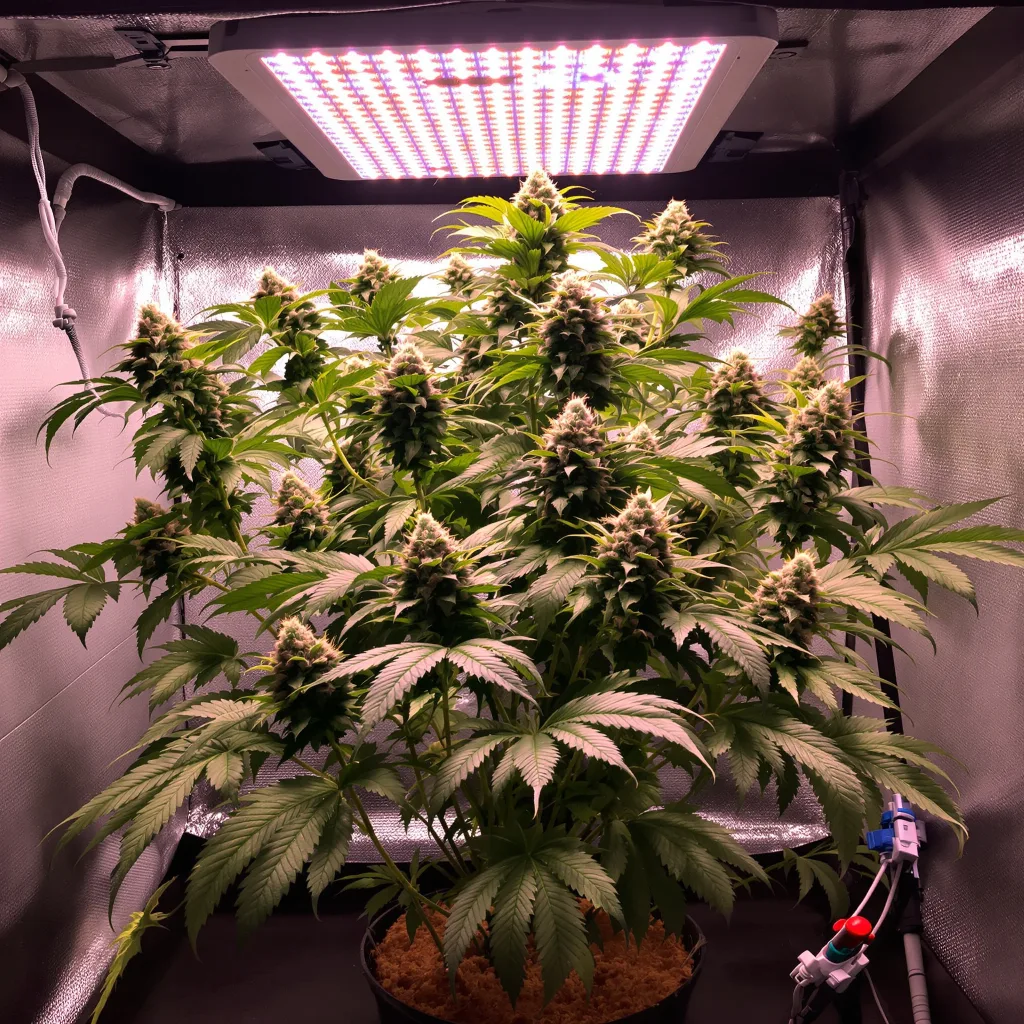 Chocolope Kush cannabis plant in flowering stage — Medium (90 - 185 cm) feminised