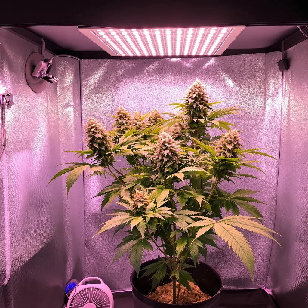 CHR Super OG cannabis plant in flowering stage — 90-120 cm. Medium feminised