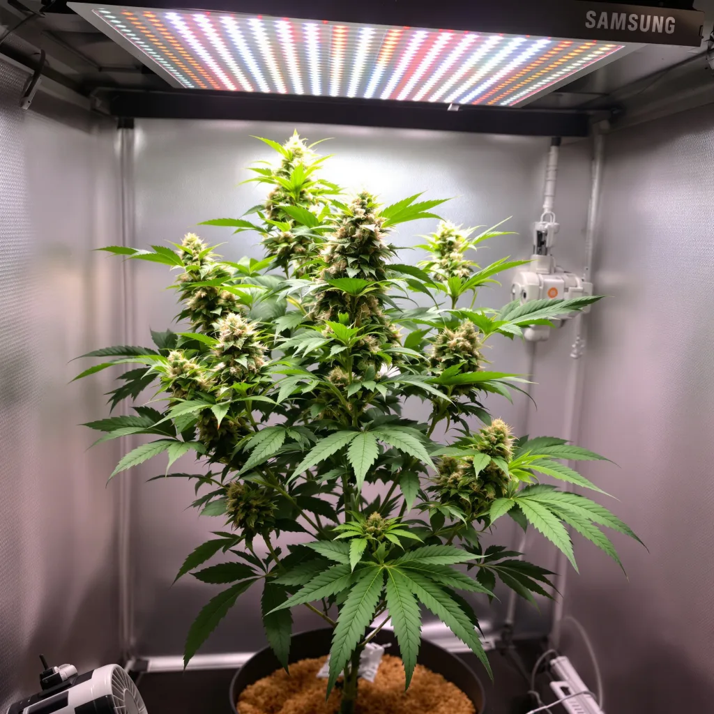Chronic cannabis plant in flowering stage — Medium feminised