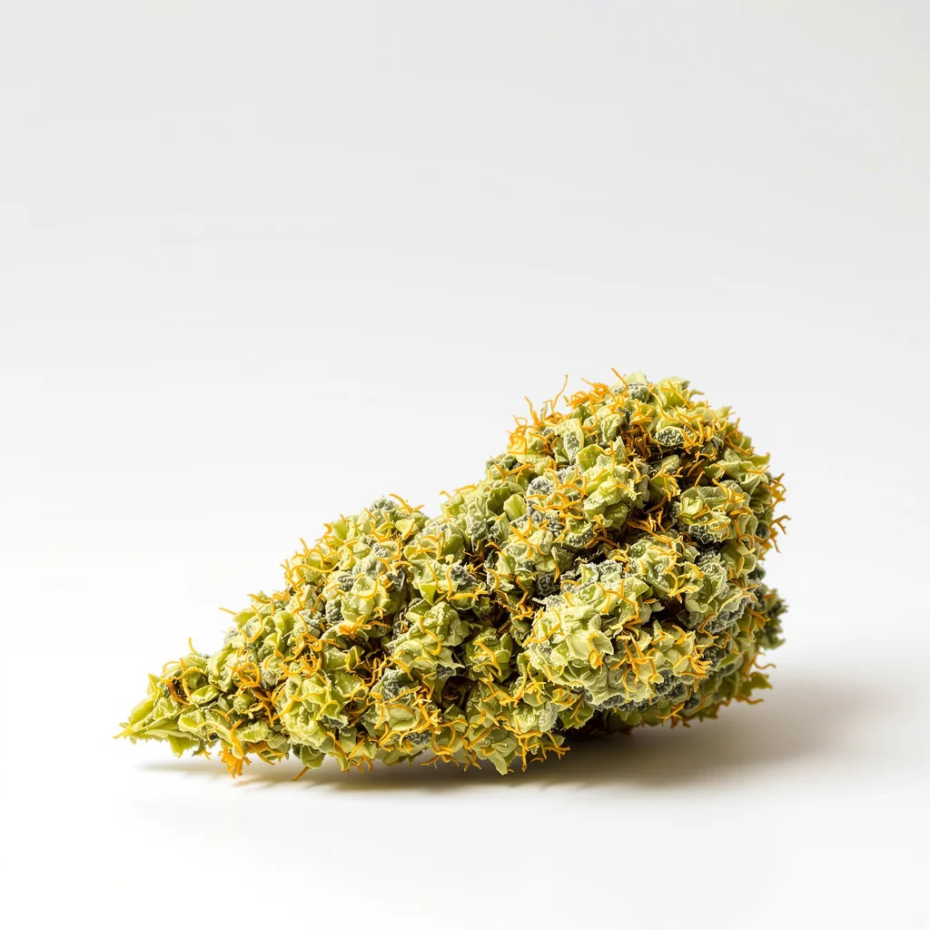 Cinderella's Dream 30% indica / 70% sativa flower with visible trichomes