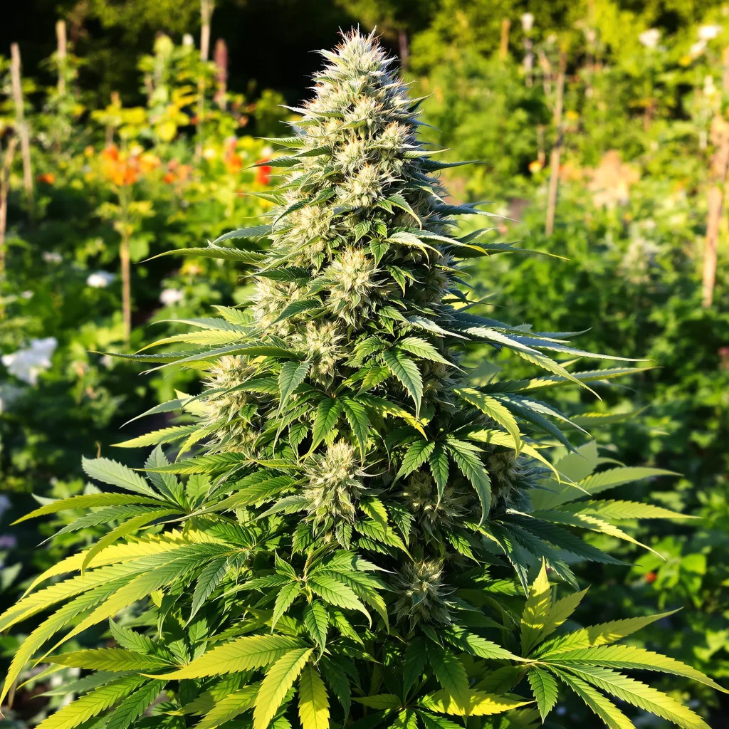 Cinex 33% indica / 67% sativa flower with visible trichomes