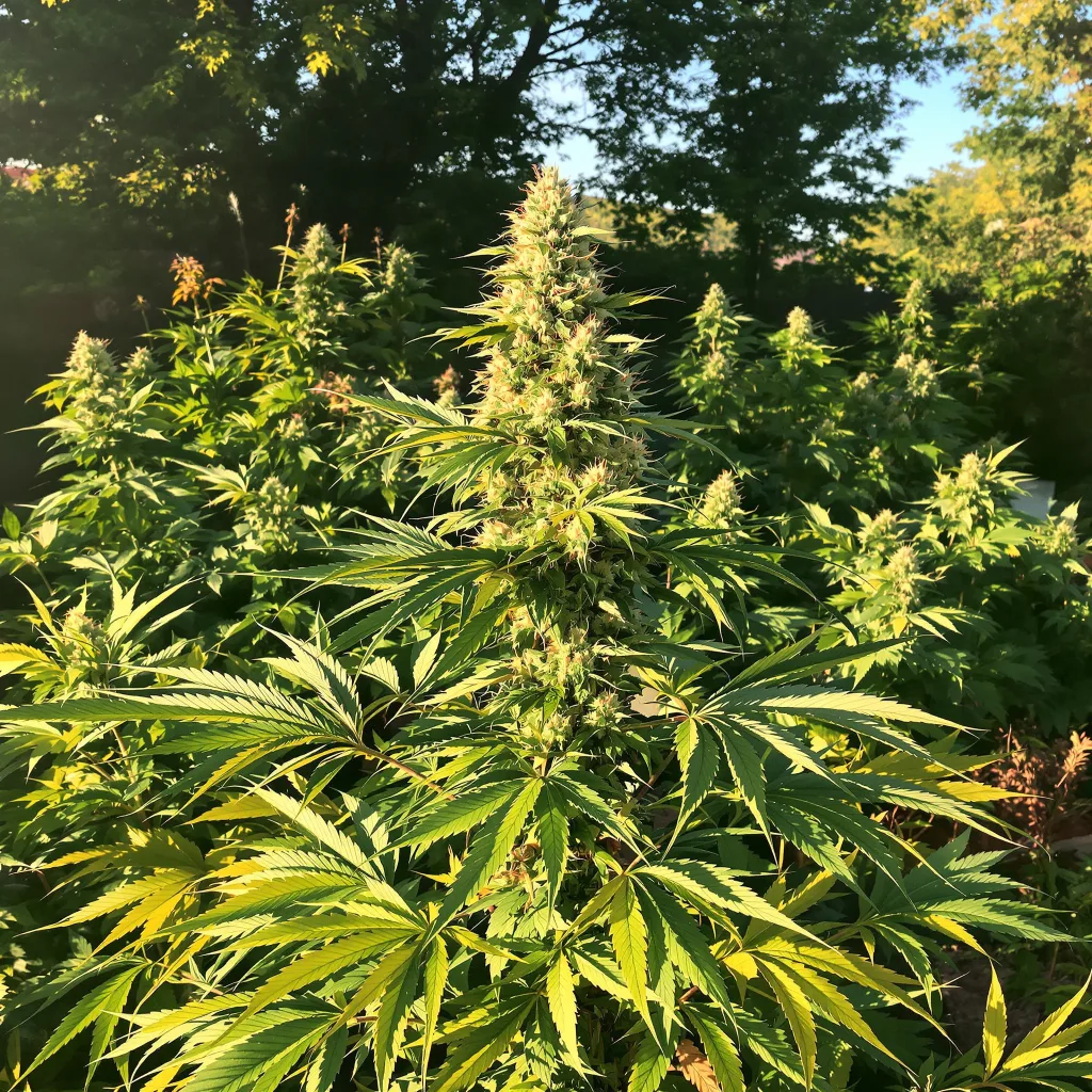 Cinex 33% indica / 67% sativa flower with visible trichomes