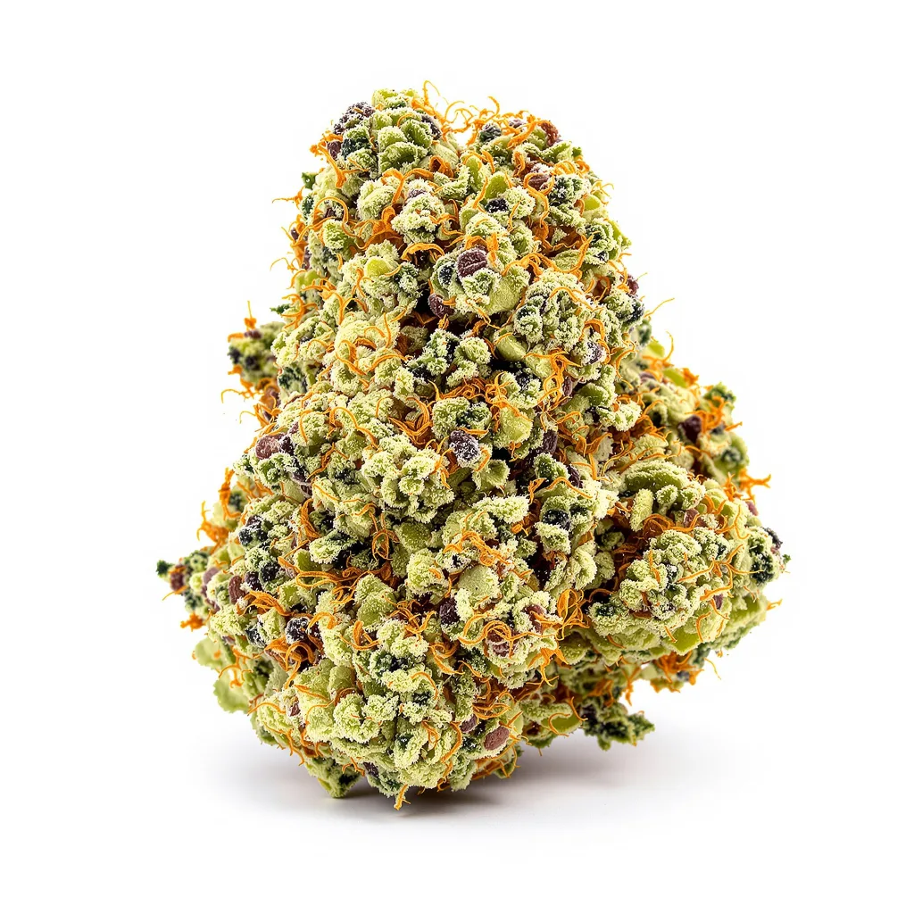 Cinex 33% indica / 67% sativa flower with visible trichomes