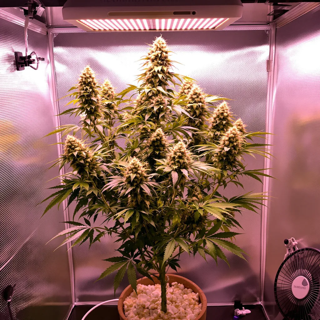 Citrix cannabis plant in flowering stage — 90-120 cm. Medium feminised