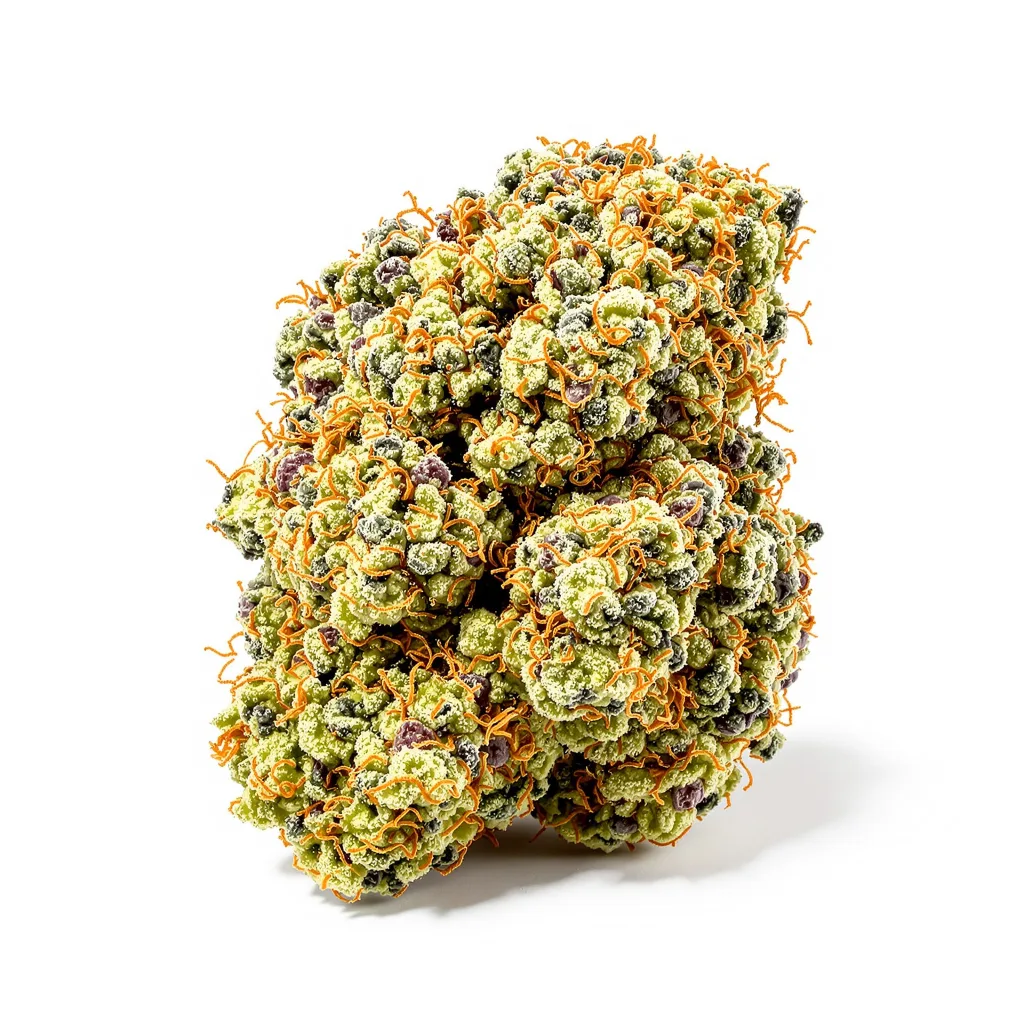 Citrix 43% indica / 57% sativa flower with visible trichomes