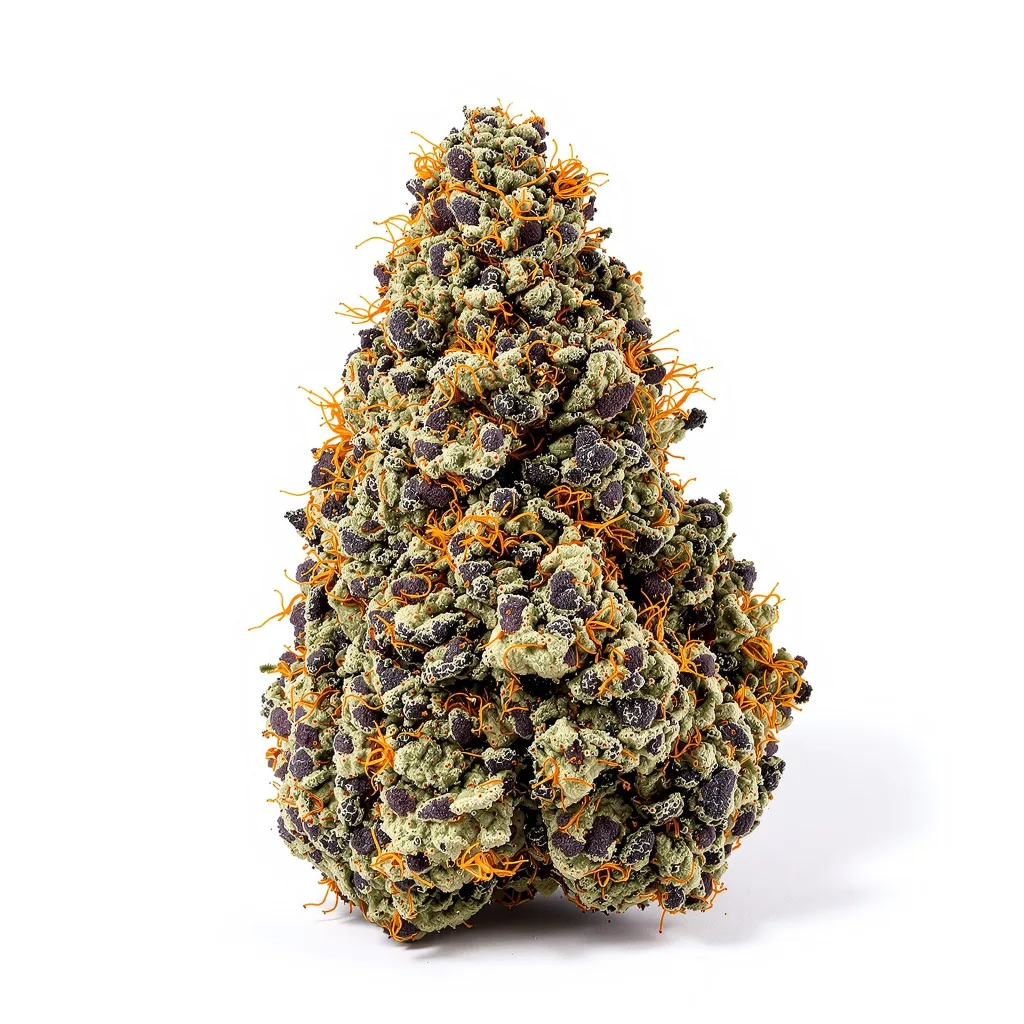 Colorado Clementines 79% indica / 21% sativa flower with visible trichomes