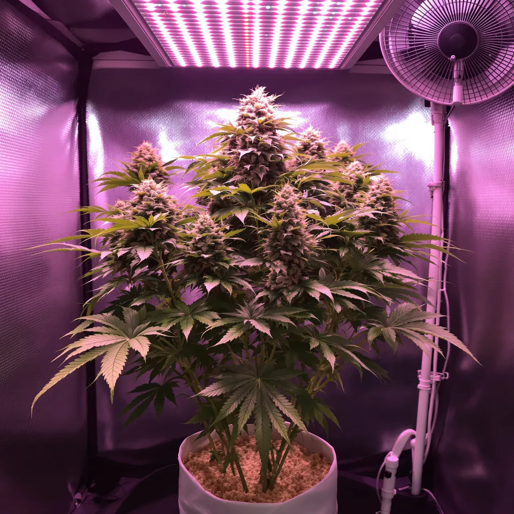 Cookie Jar cannabis plant in flowering stage — 90-120 cm. Medium feminised