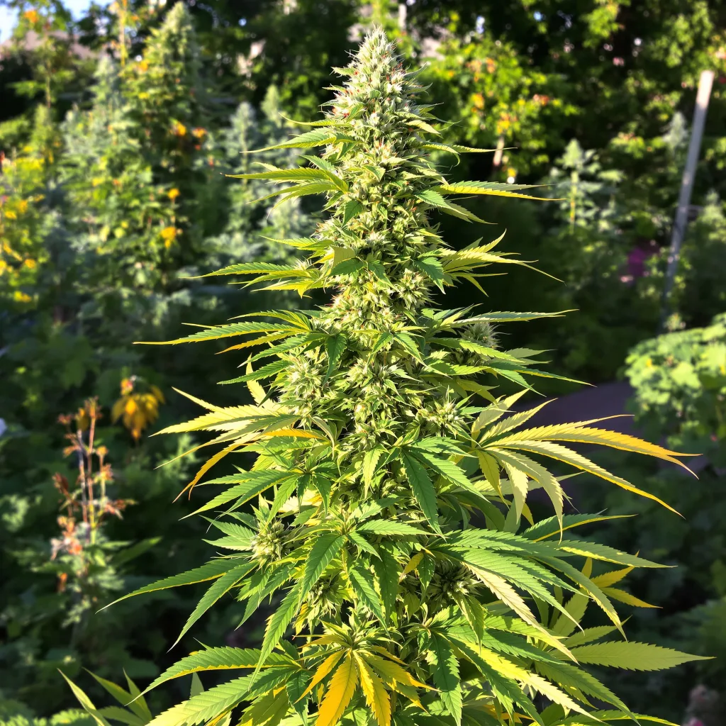 Corleone Kush 50% indica / 50% sativa flower with visible trichomes