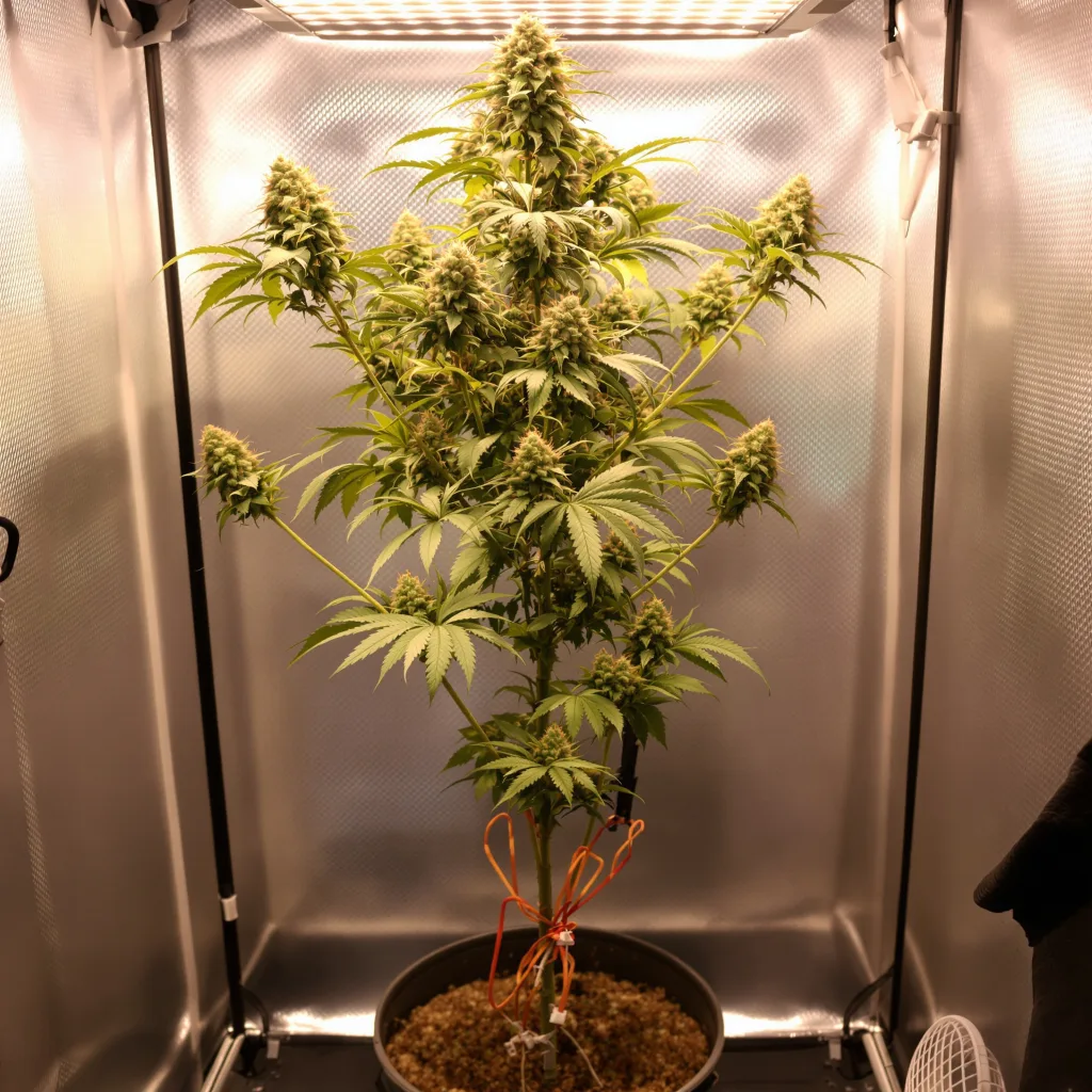 Cotton Candy Kush cannabis plant in flowering stage — Tall autoflower