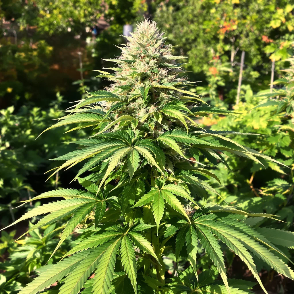 Cowboy Kush 84% indica / 16% sativa flower with visible trichomes