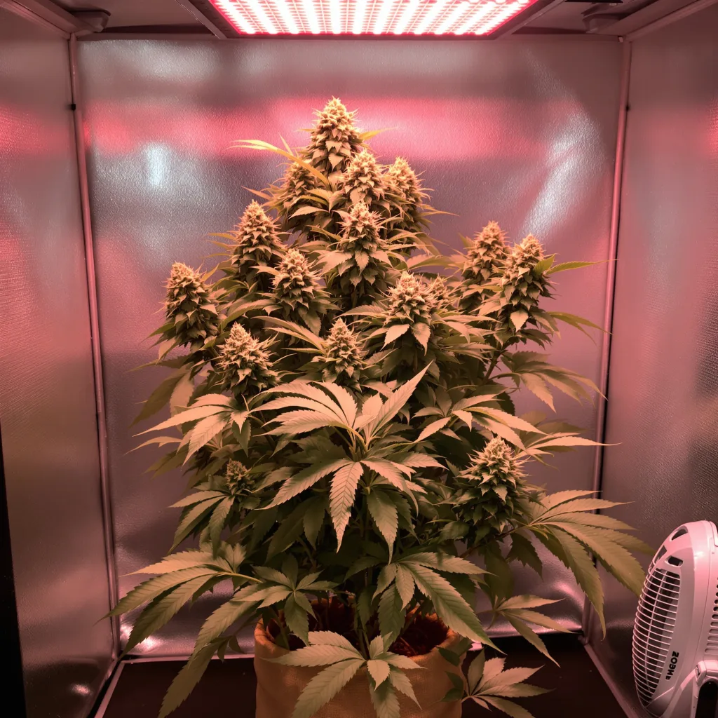 Cracker Jack cannabis plant in flowering stage — 90-120 cm. Medium feminised