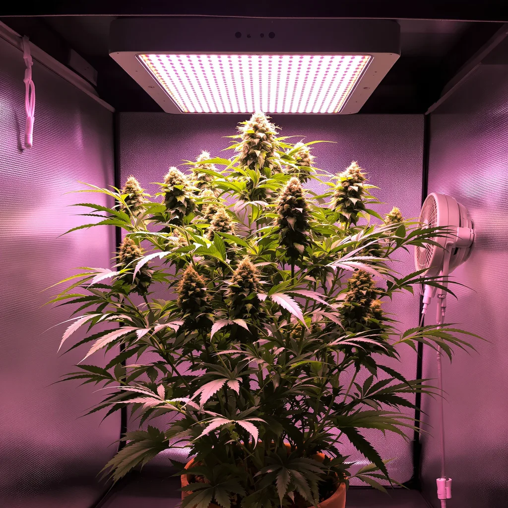 Cream Caramel cannabis plant in flowering stage — Medium feminised