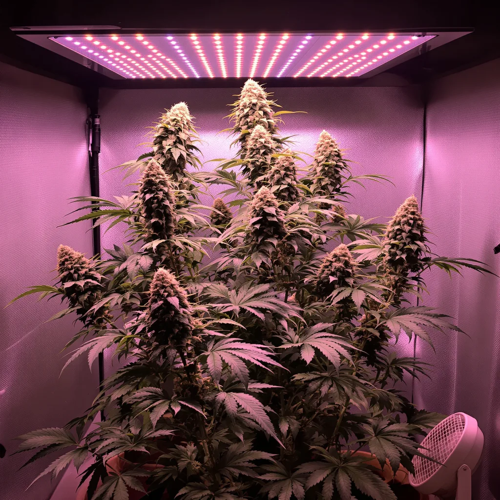Critical 47 cannabis plant in flowering stage — Short feminised
