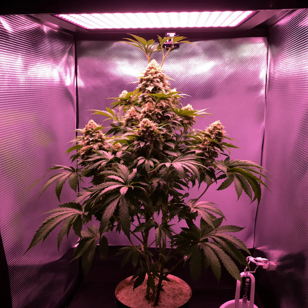 Crouching Tiger Hidden Alien cannabis plant in flowering stage — 80–120 cm feminised