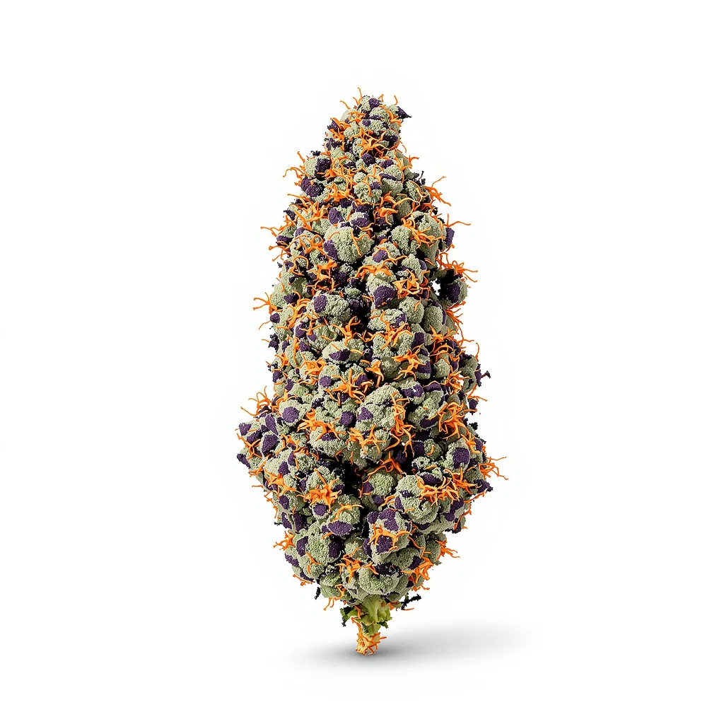 Dairy Queen 82% indica / 18% sativa flower with visible trichomes