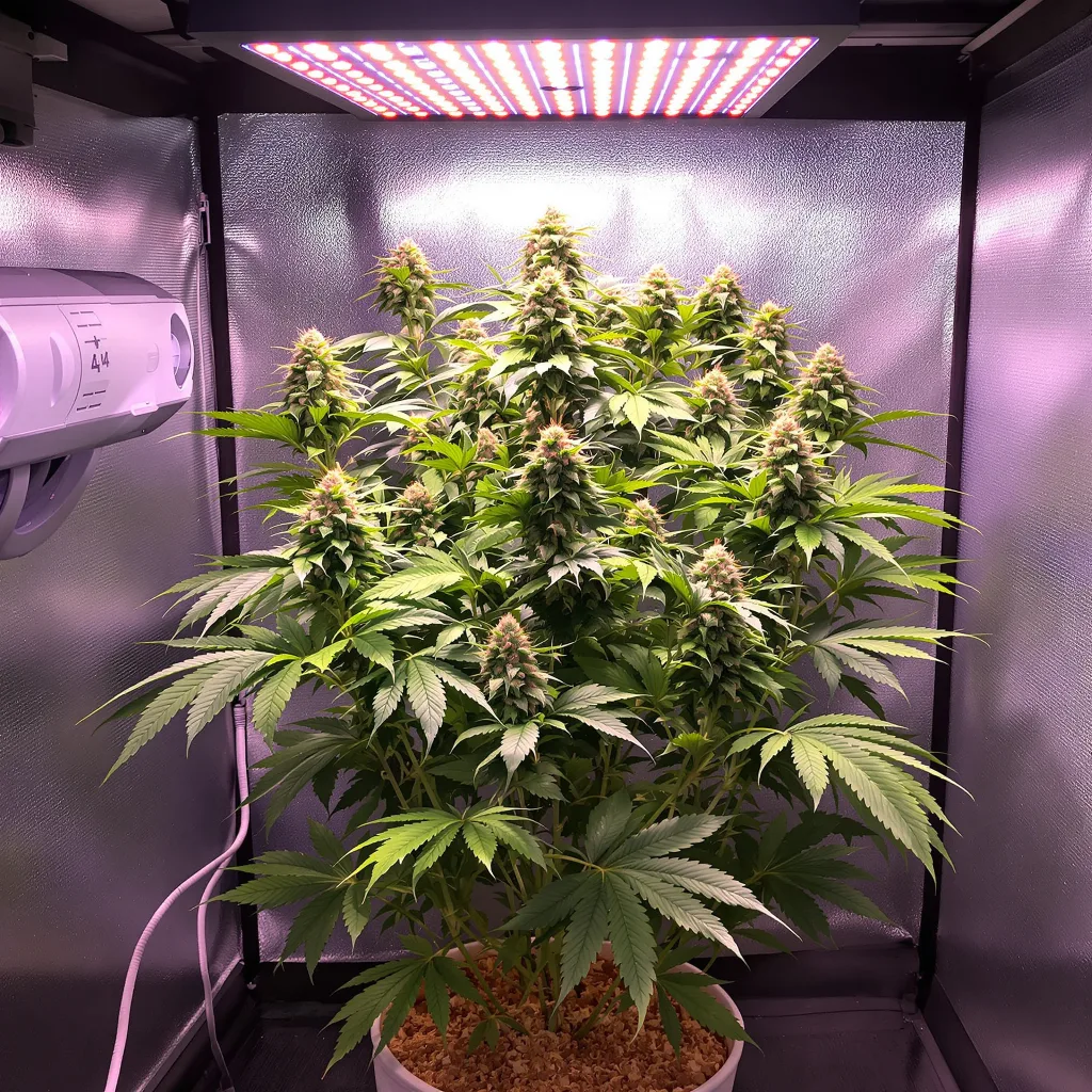 Dakini Kush cannabis plant in flowering stage — 90-120 cm. Medium feminised