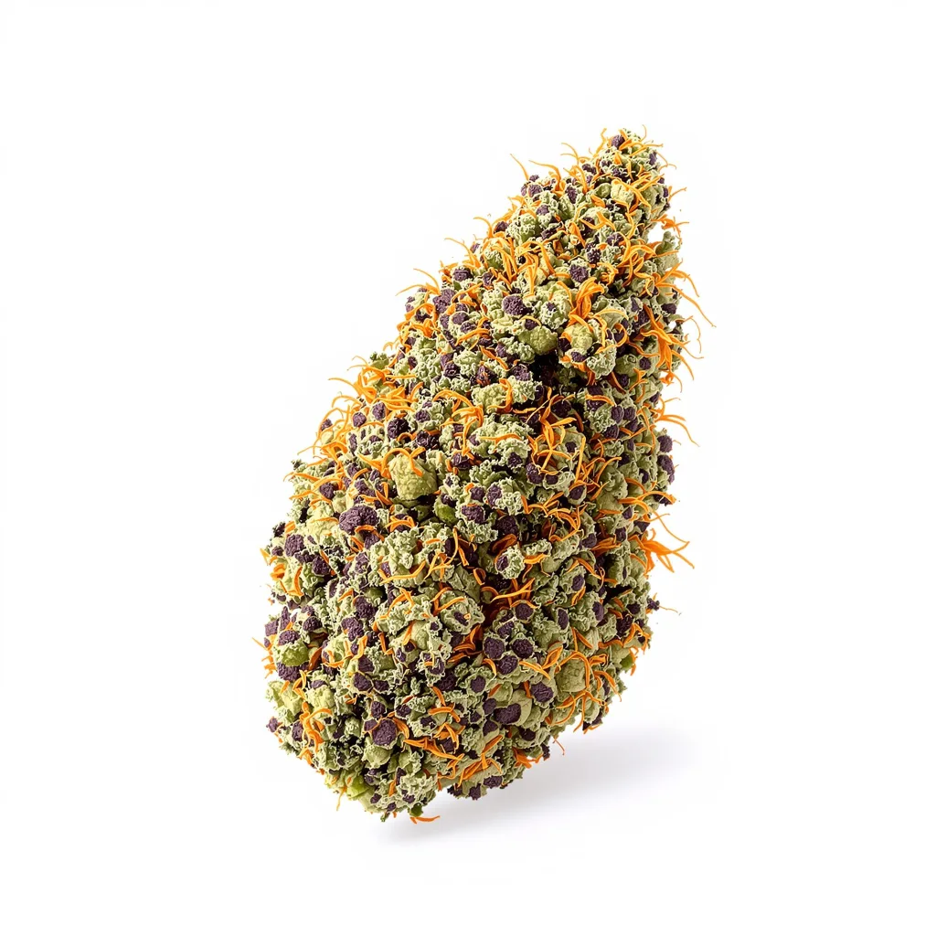 Dakini Kush 88% indica / 12% sativa flower with visible trichomes