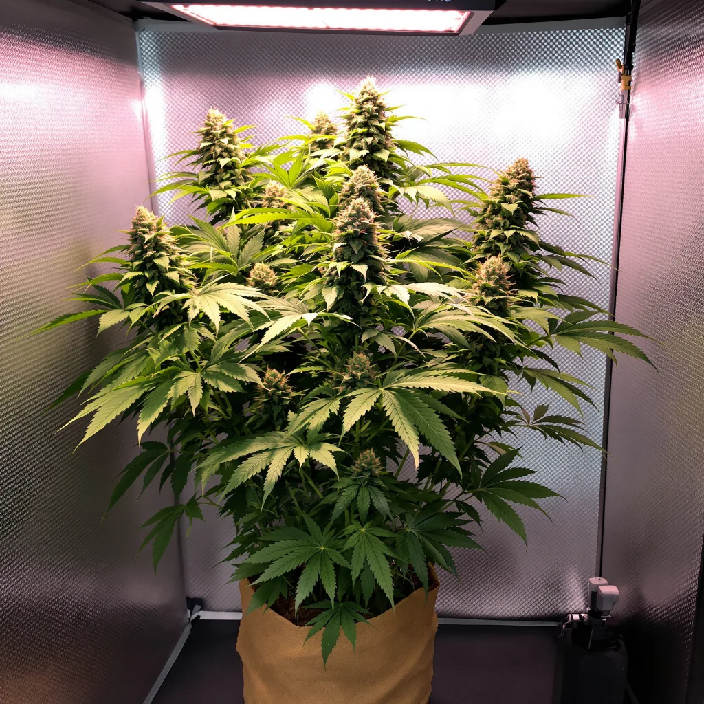 Dancehall CBD cannabis plant in flowering stage — 185 cm feminised