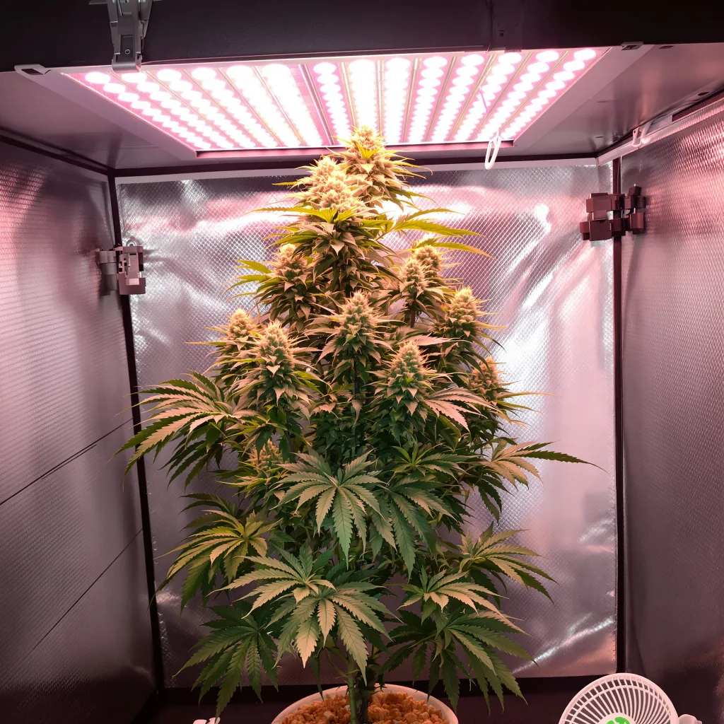 Dank Sinatra cannabis plant in flowering stage — Small (0-120 cm) feminised