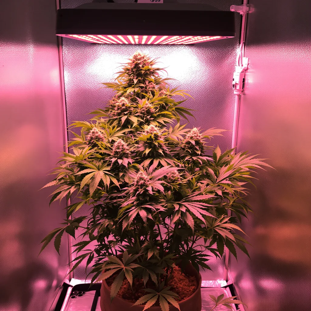Danky Doodle cannabis plant in flowering stage — 90-120 cm. Medium feminised