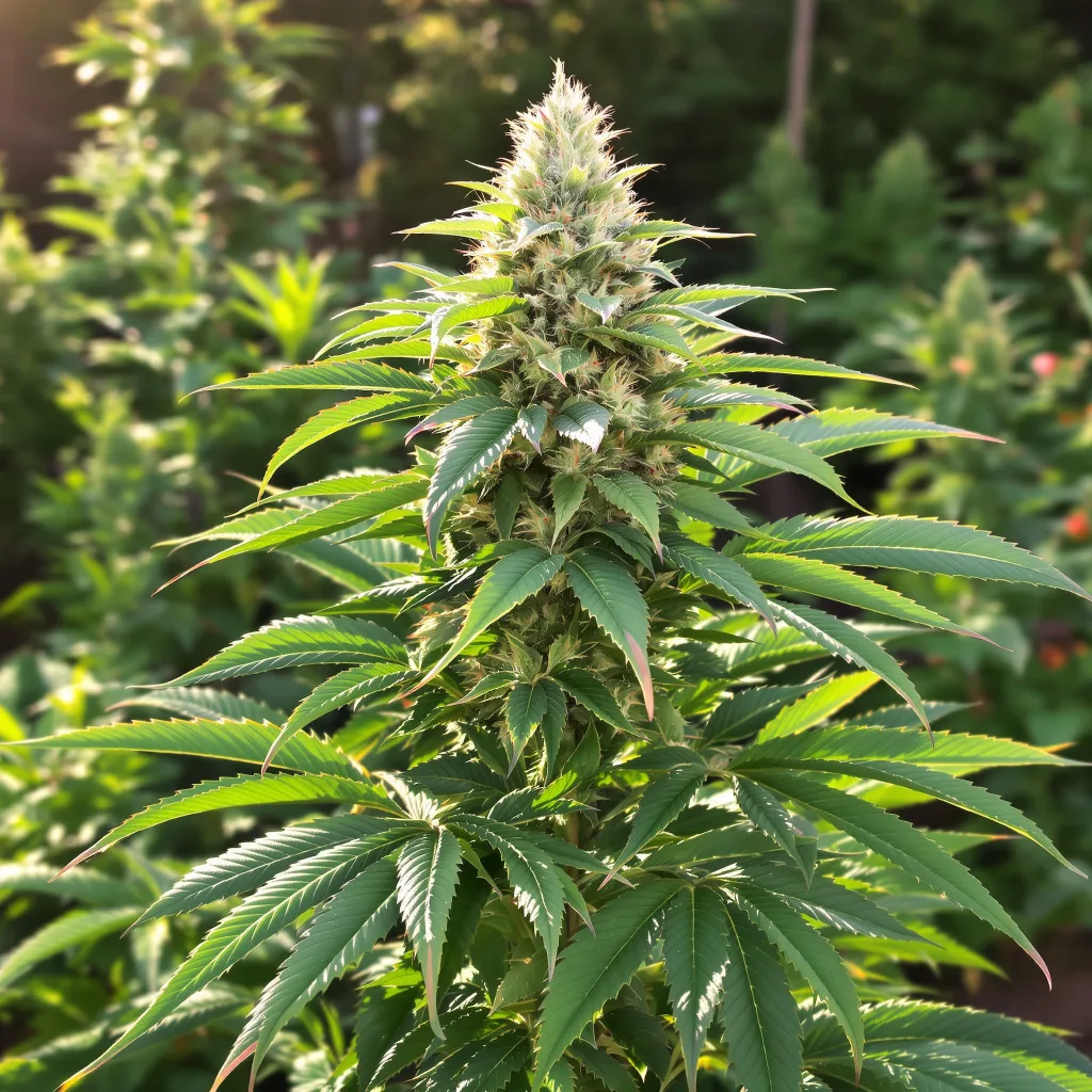 Dark Side of the Moon 86% indica / 14% sativa flower with visible trichomes