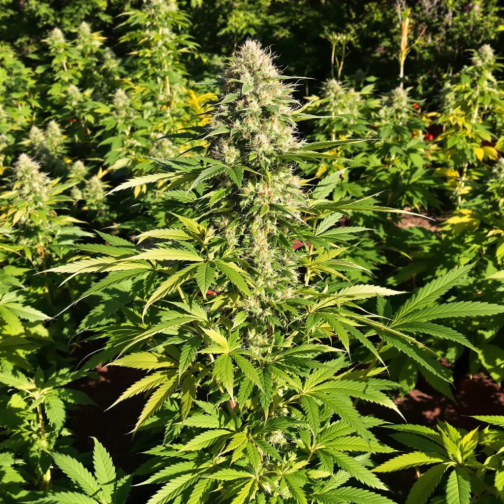Dark Star 67% indica / 33% sativa flower with visible trichomes