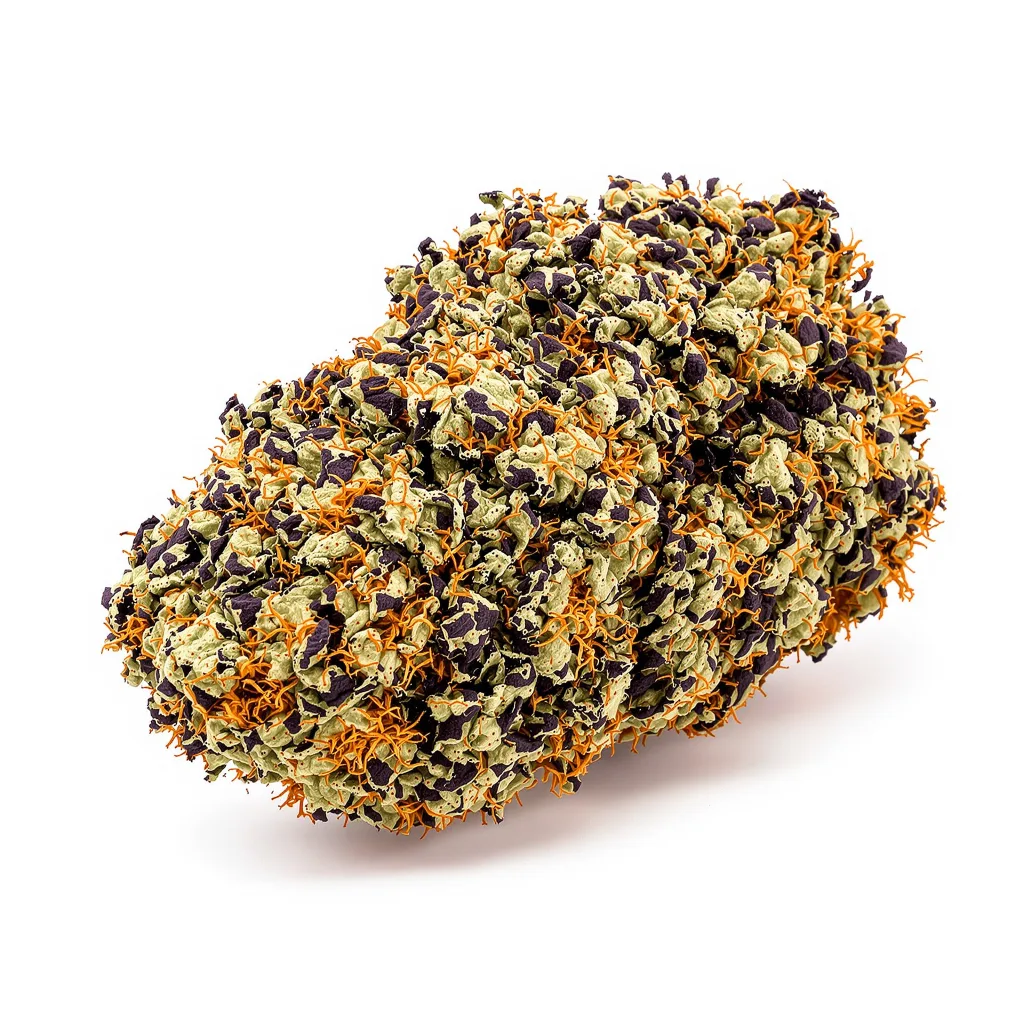 Dark Star 67% indica / 33% sativa flower with visible trichomes