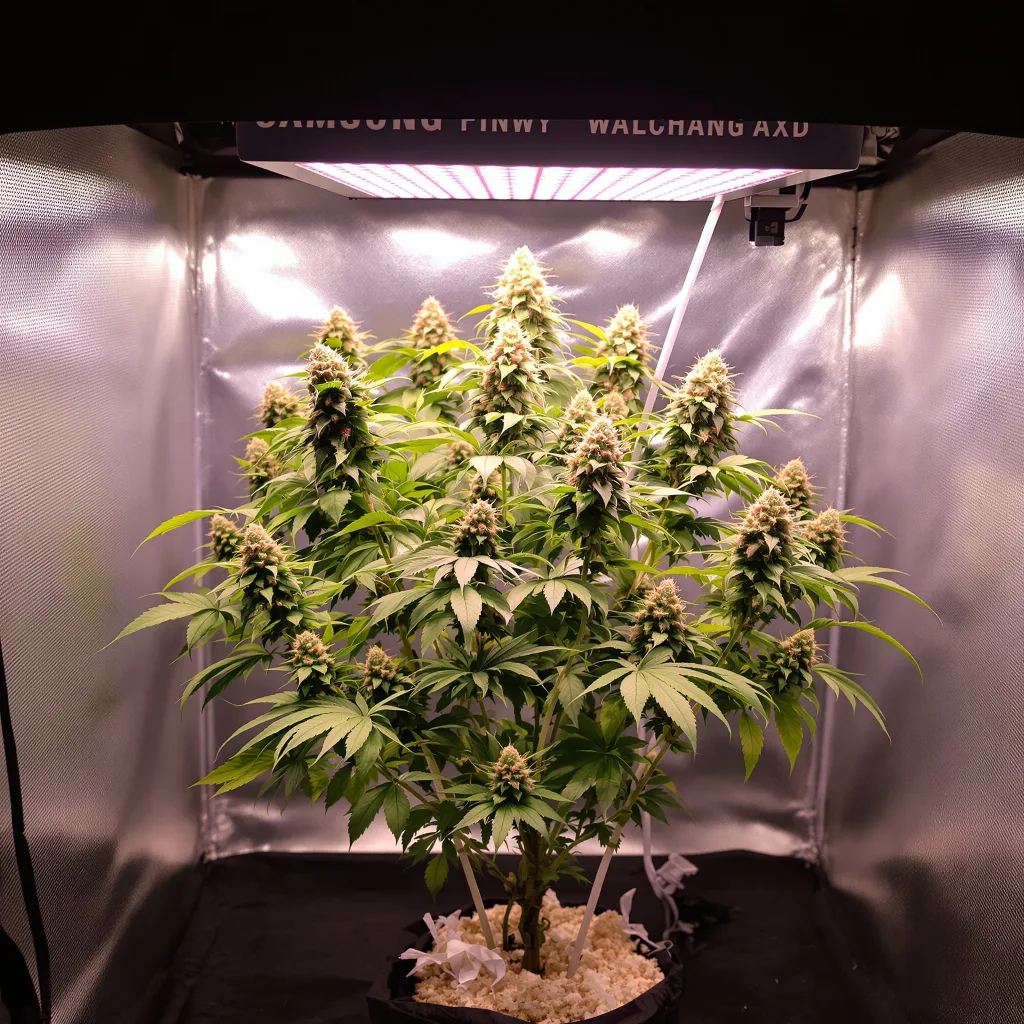 Darth Vader cannabis plant in flowering stage — 70–110 cm feminised