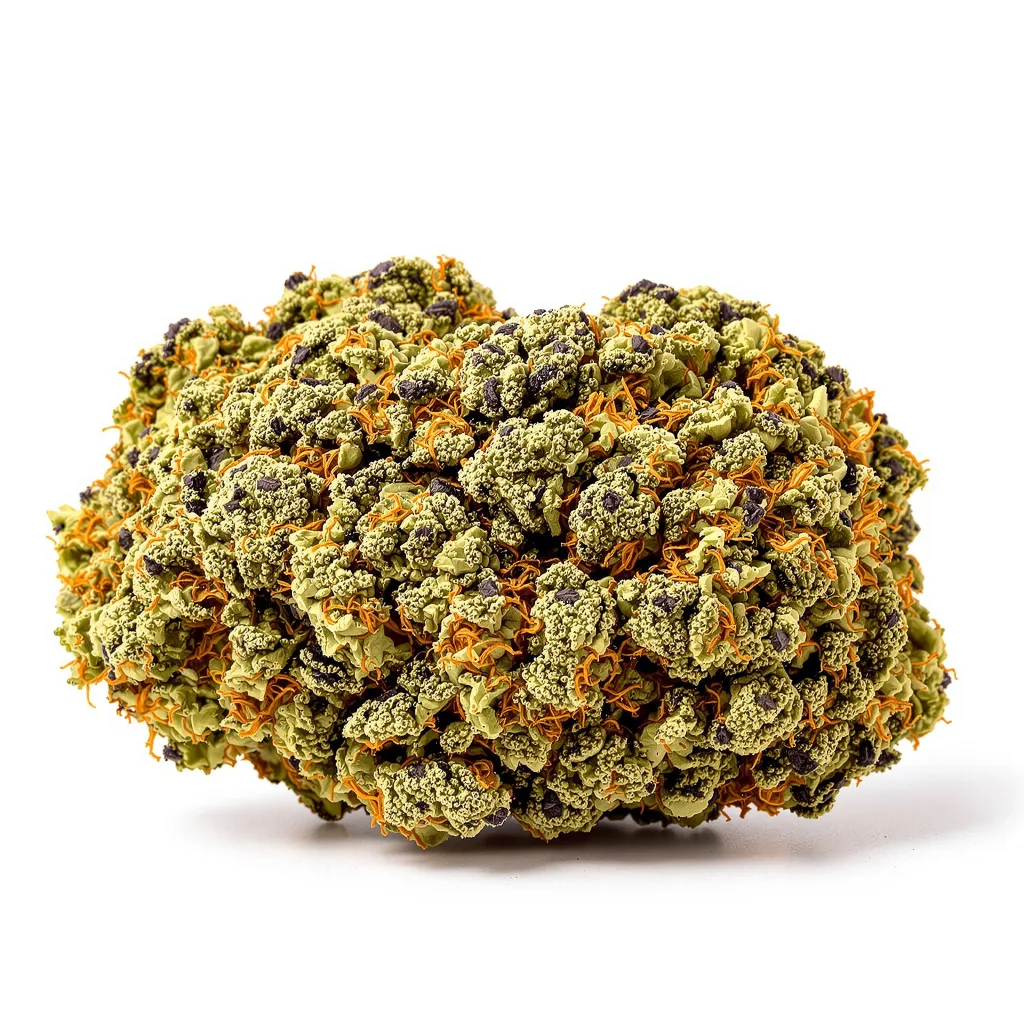 Deep Chunk 89% indica / 11% sativa flower with visible trichomes