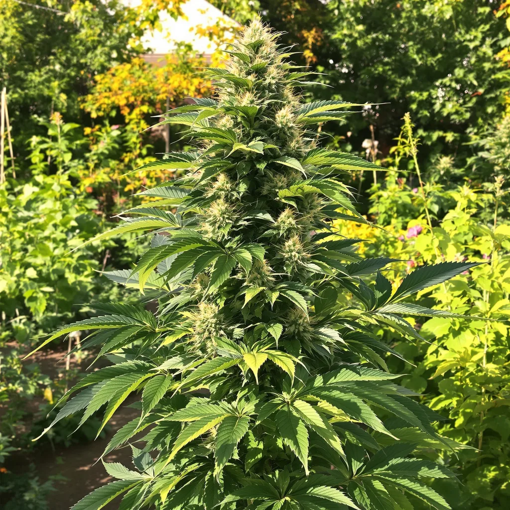 Diablo 44% indica / 56% sativa flower with visible trichomes