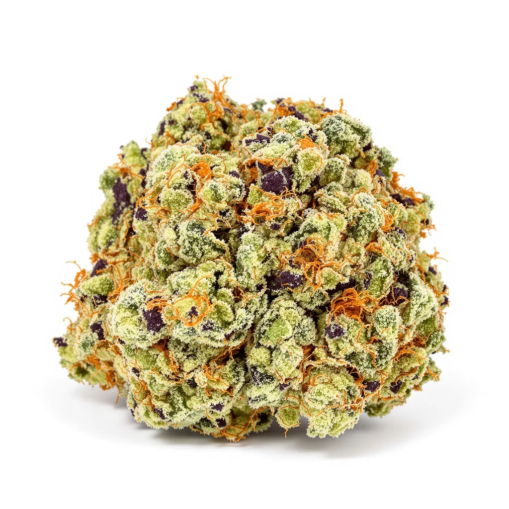 Diablo 44% indica / 56% sativa flower with visible trichomes