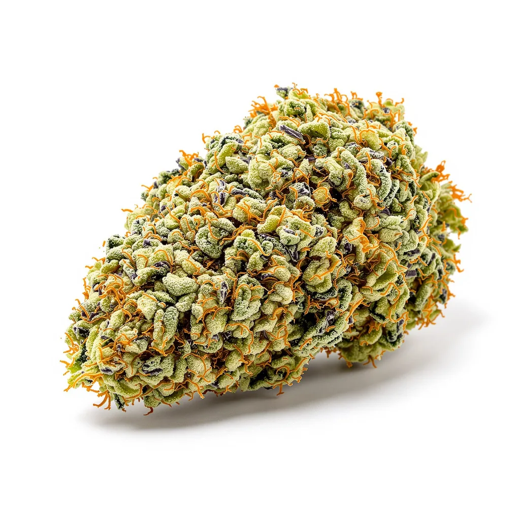 Diablo 44% indica / 56% sativa flower with visible trichomes