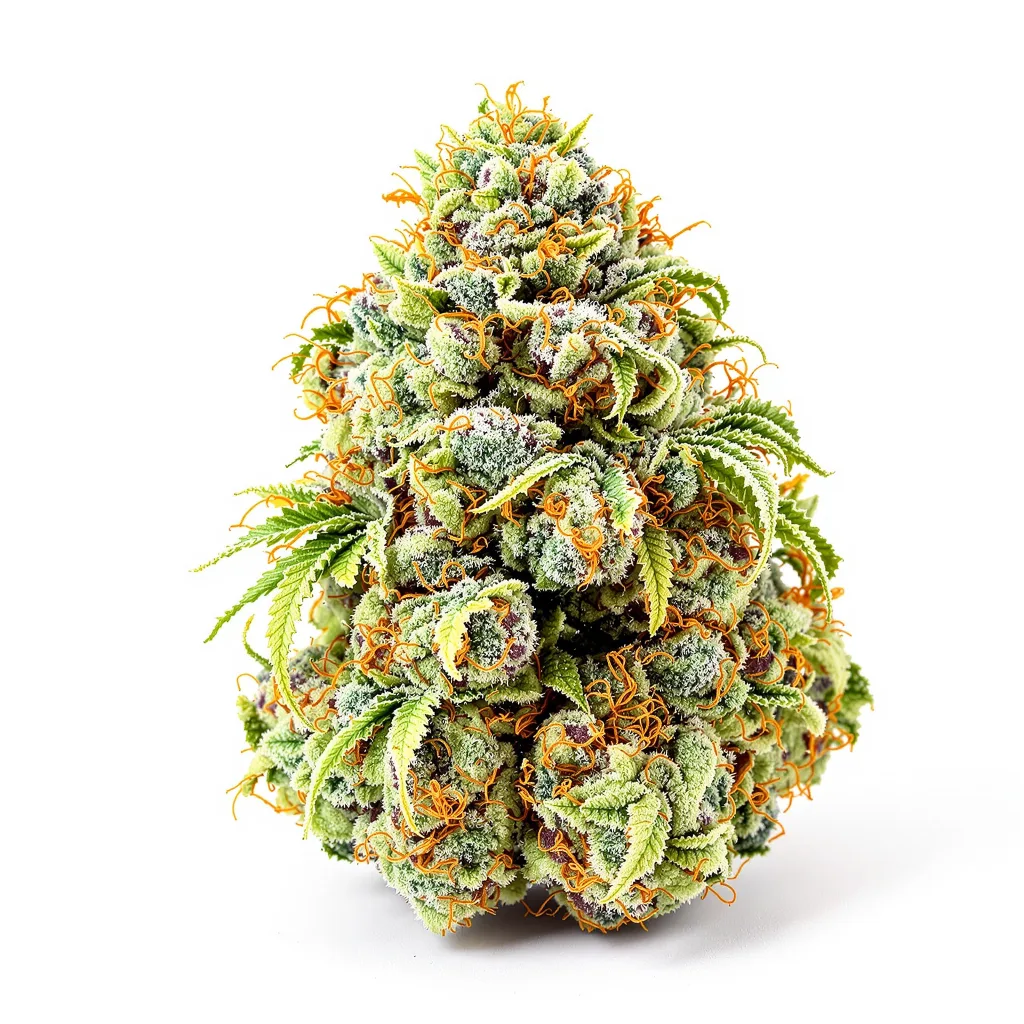 Diamond OG 56% indica / 44% sativa flower with visible trichomes