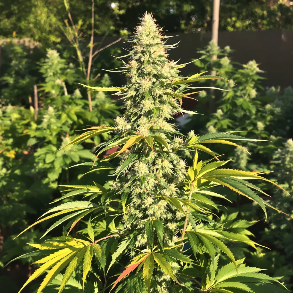 Diamond Valley Kush 46% indica / 54% sativa flower with visible trichomes