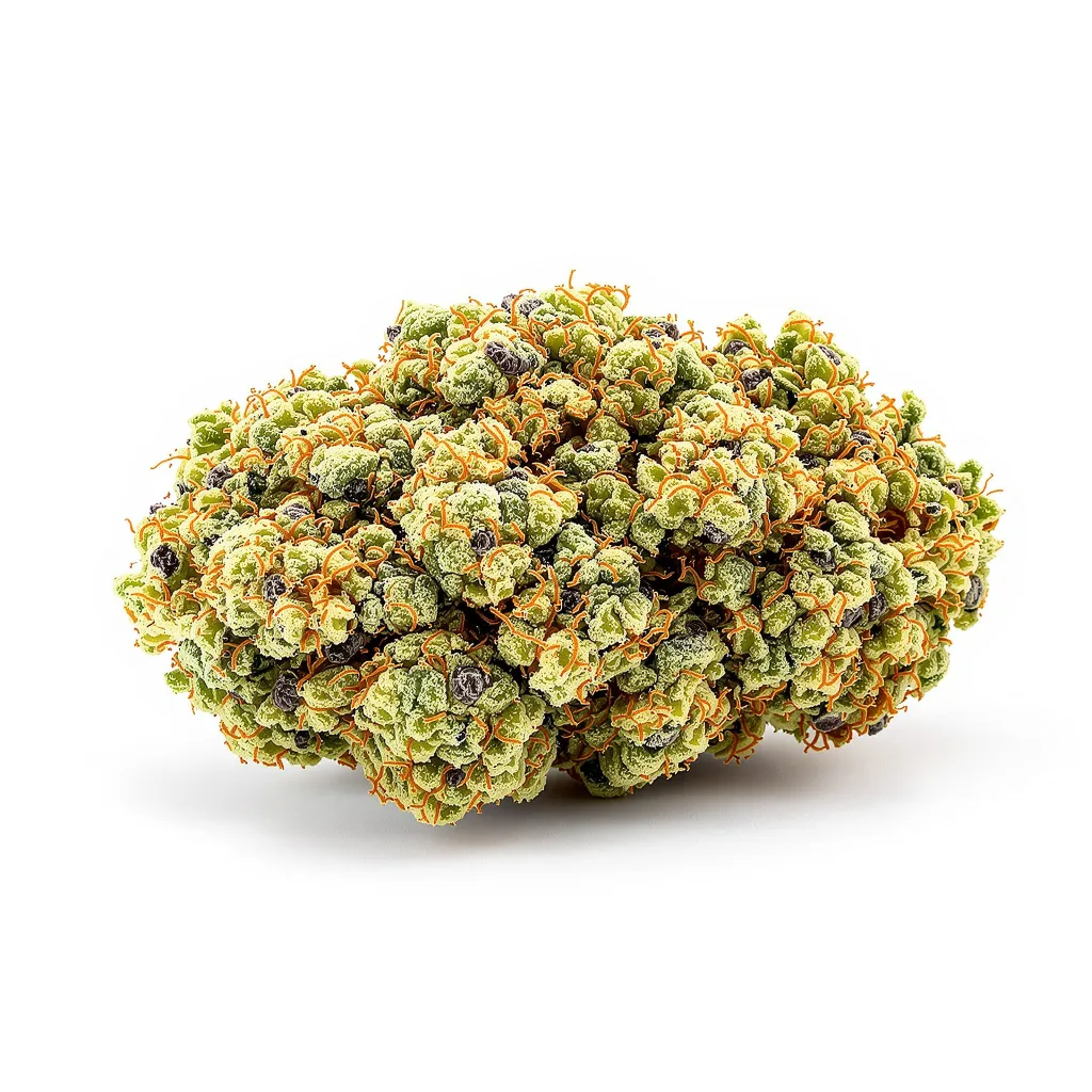Digweed 39% indica / 61% sativa flower with visible trichomes