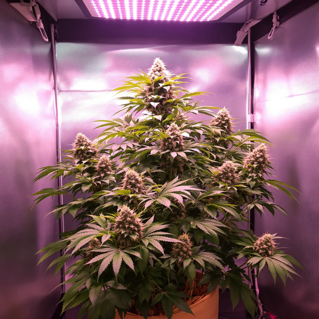 Disney Blue cannabis plant in flowering stage — Medium (150-245 cm) feminised