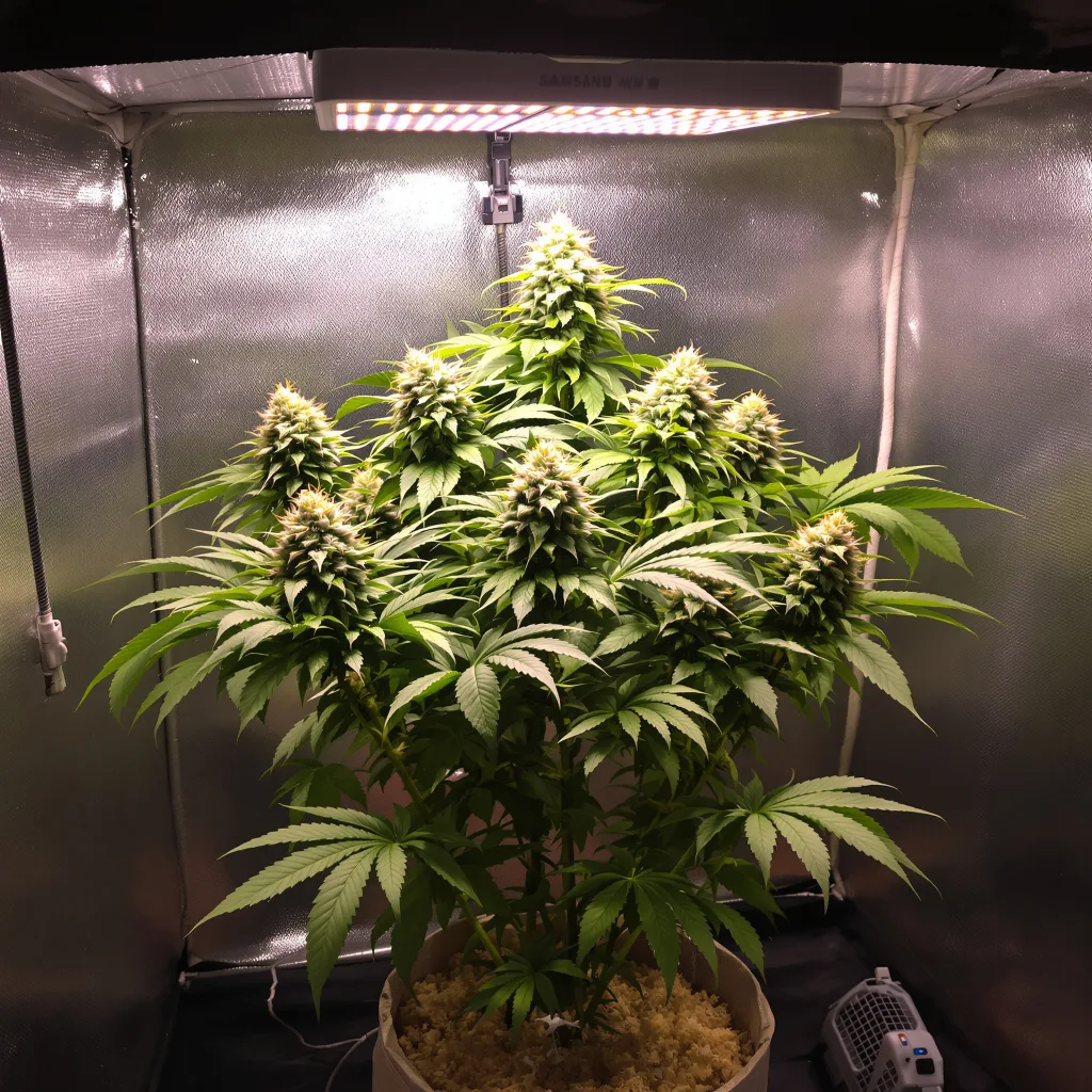 Divine CBD cannabis plant in flowering stage — Short feminised