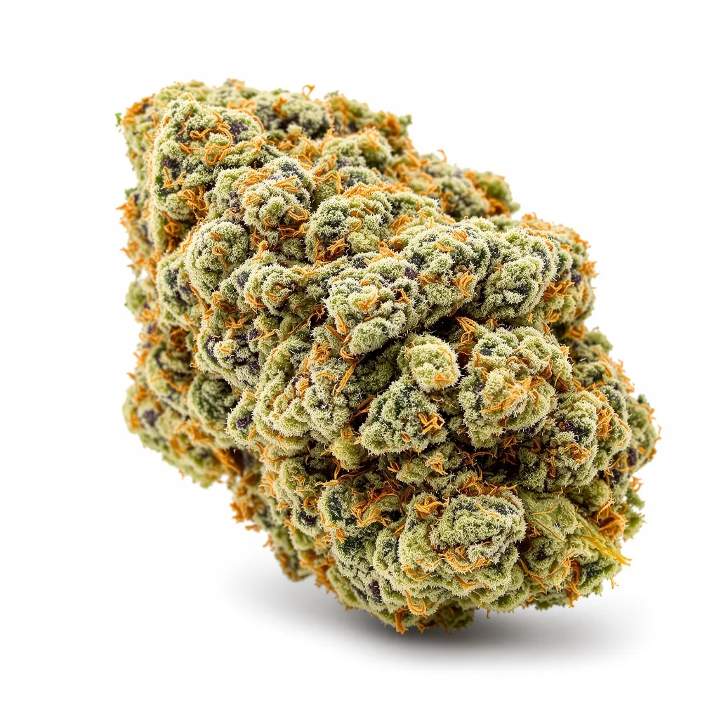 Donna OG 50% indica / 50% sativa flower with visible trichomes